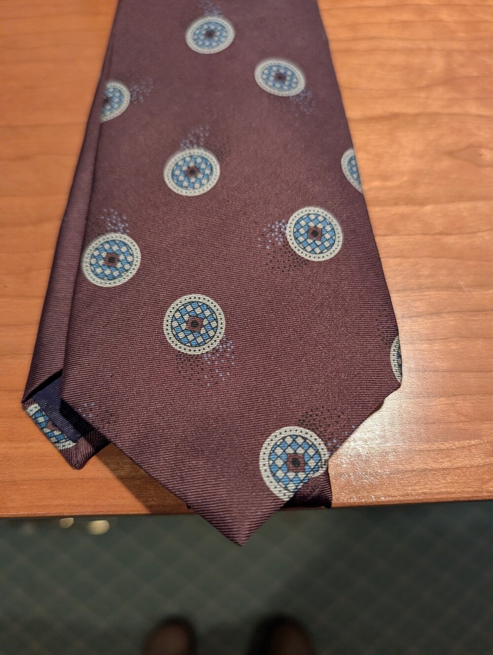 Black Smith Beautiful Brown Medallion Men's Tie